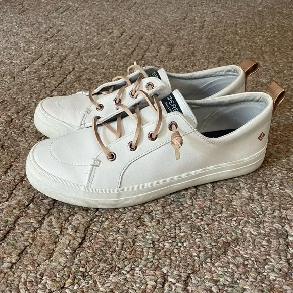 Sperry Crest Vibe Leather Sneaker Womens Sz 8 - Picture 4 of 8
